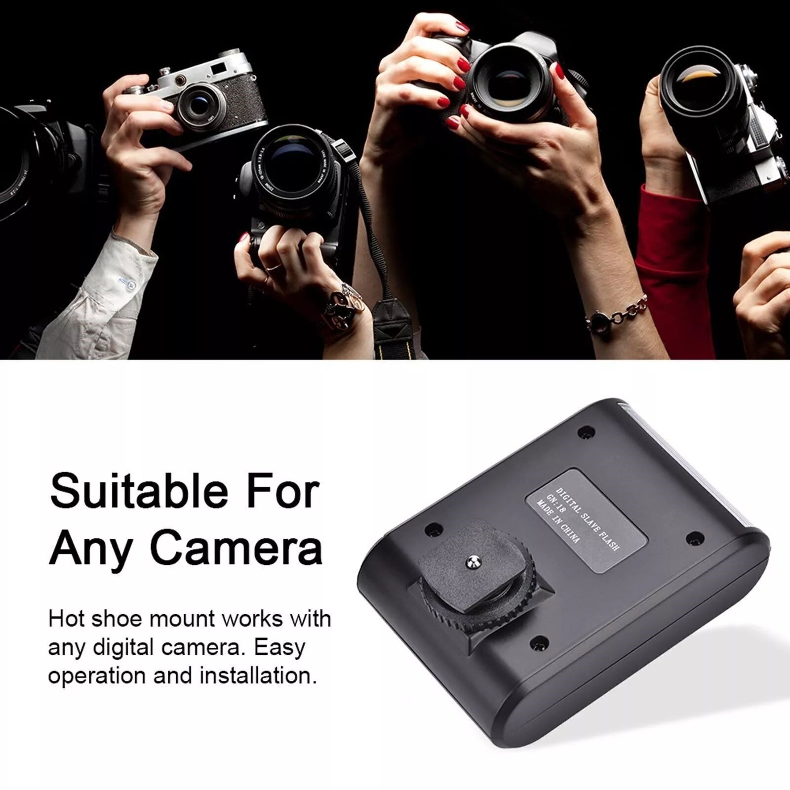 Mini Digital On Camera Hot Shoe Mount Flashlight For DSLR Cameras Accessories