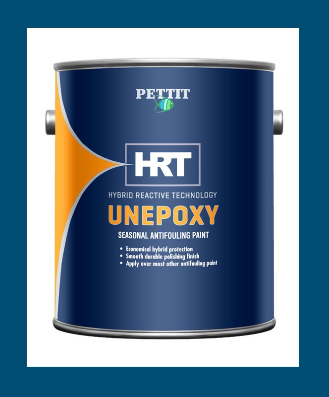 Pettit Marine Paint 1211 Unepoxy HRT Seasonal Antifouling Blue Gallon