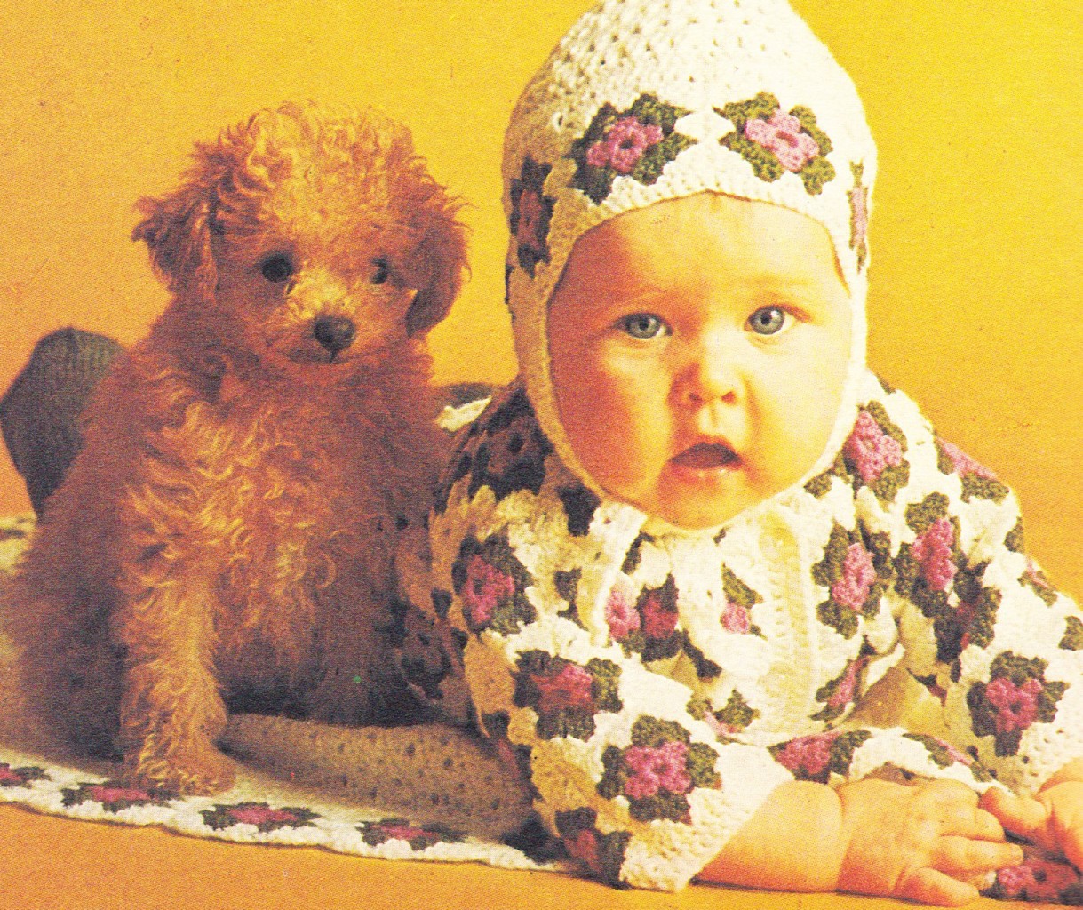 BABY GRANNY SQUARE SET / 3 to 6 months - 4ply- COPY Baby crochet pattern