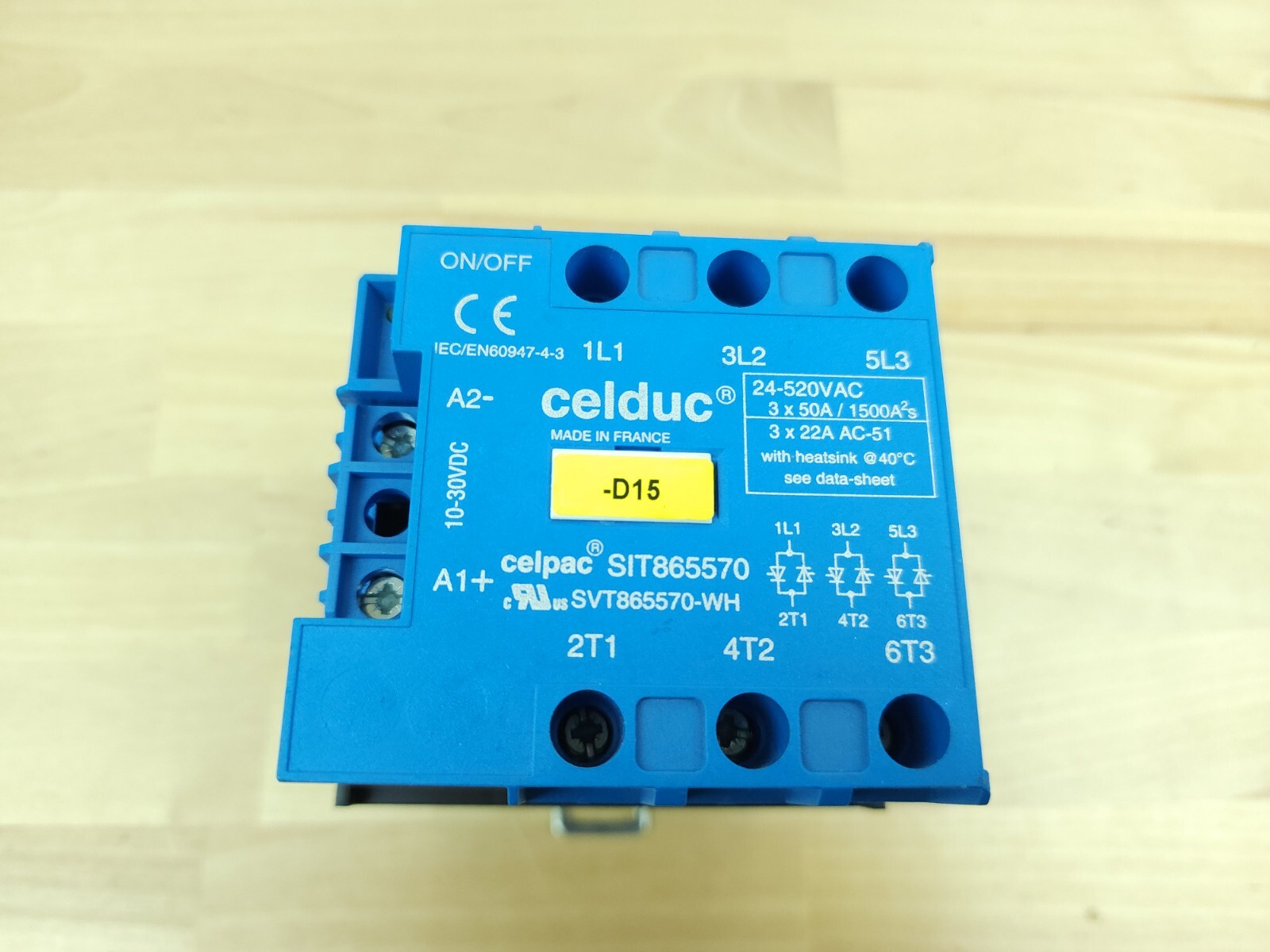 Celduc SIT865570 Solid State Relay / Contactor 24-520VAC Working Pull