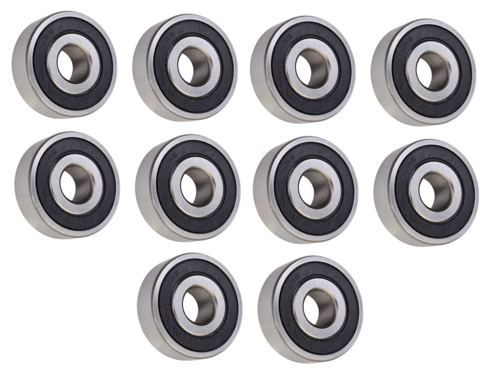 (10 Each) 1614-2RS Sealed Radial Ball Bearing 3/8 ID X 1-1/8 OD X 3/8 Wide