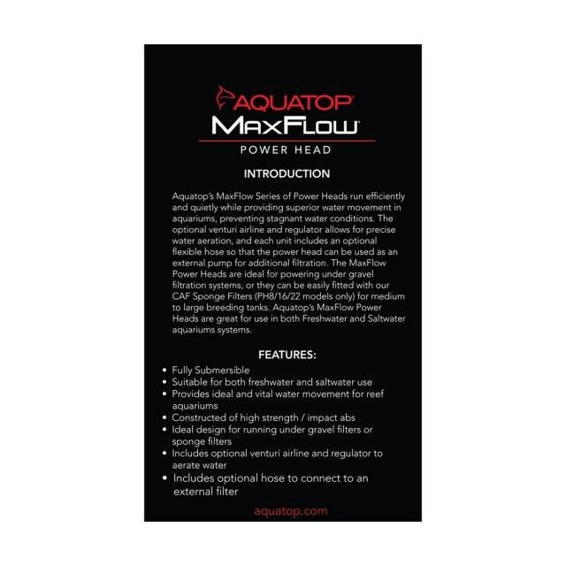 AQUATOP PH-8 211 GPH MaxFlow Powerhead