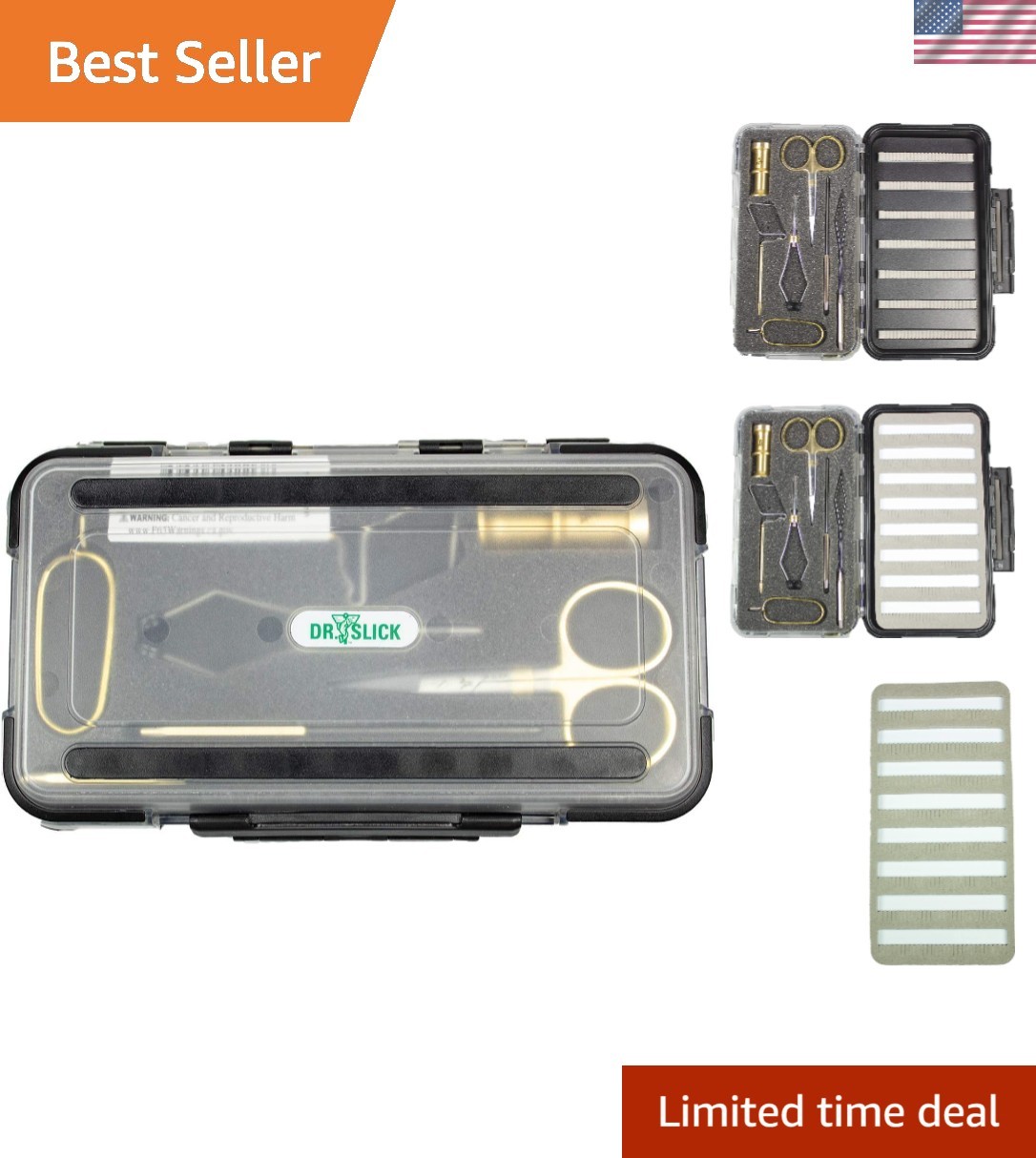 Dr Slick Fly Tying Tools Gift Set with Fly Box Combo.