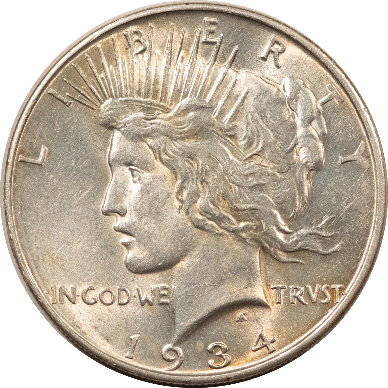 1934-D PEACE DOLLAR - FLASHY HIGH GRADE EXAMPLE!