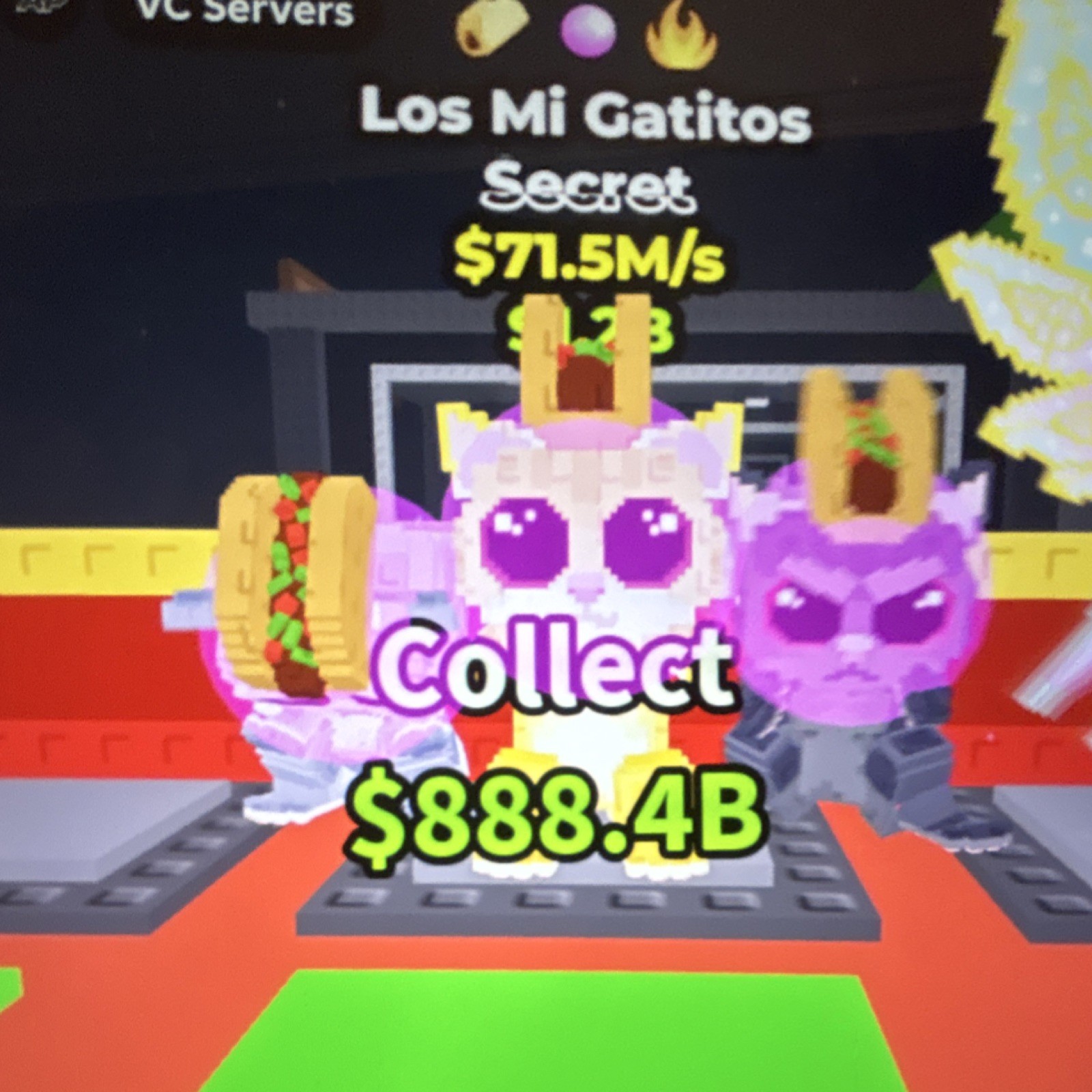 Los Mi Gatitos Secret Game Item Asset Collectible $71.5M/s Earning Rate