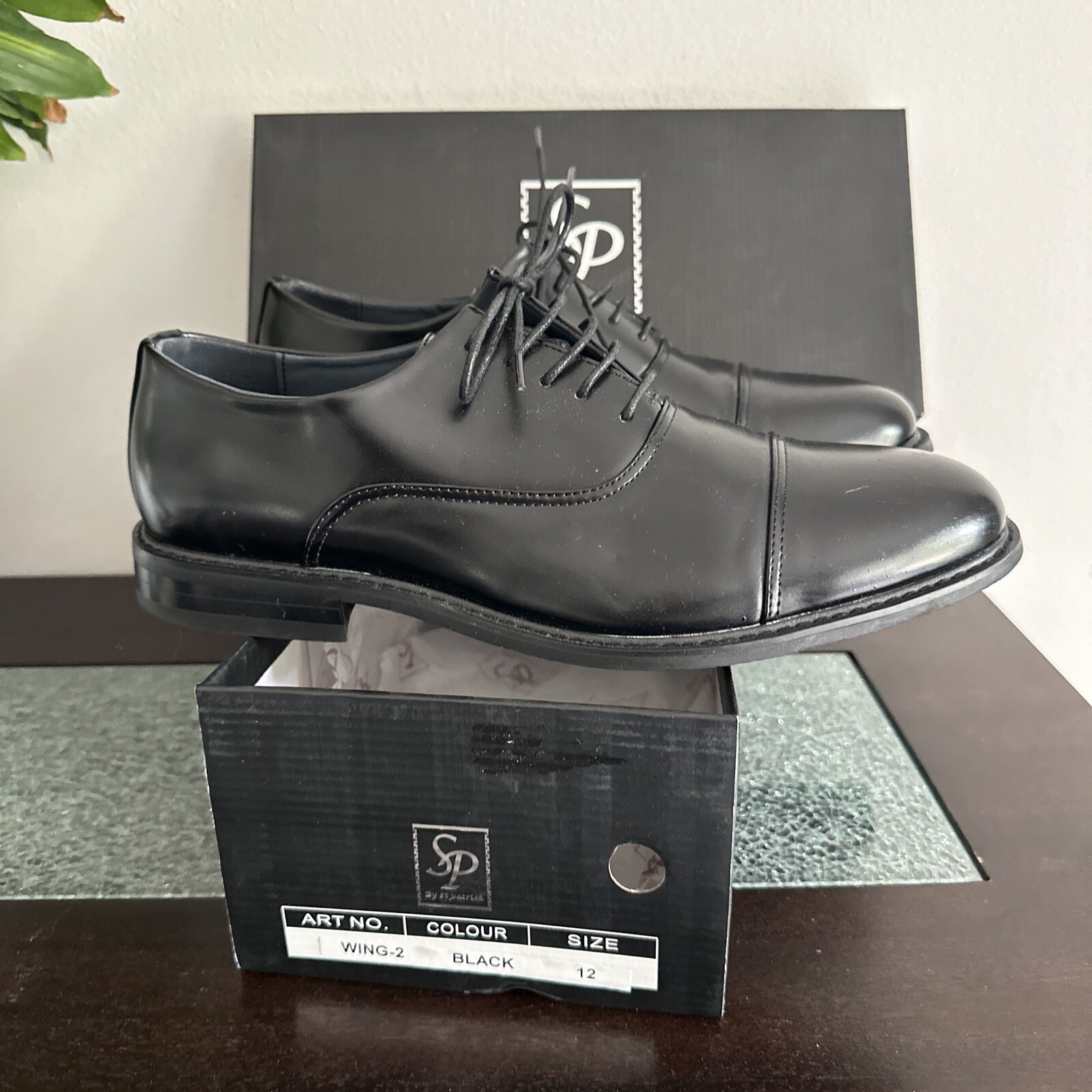 SP By St. Patrick Men’s Black Dress Shoe