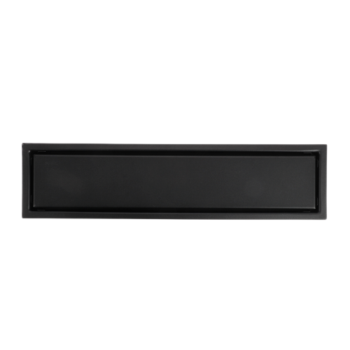 16"/24" Matte Black Linear Shower Drain 2-in-1 Trench Floor Drain Tile Insert