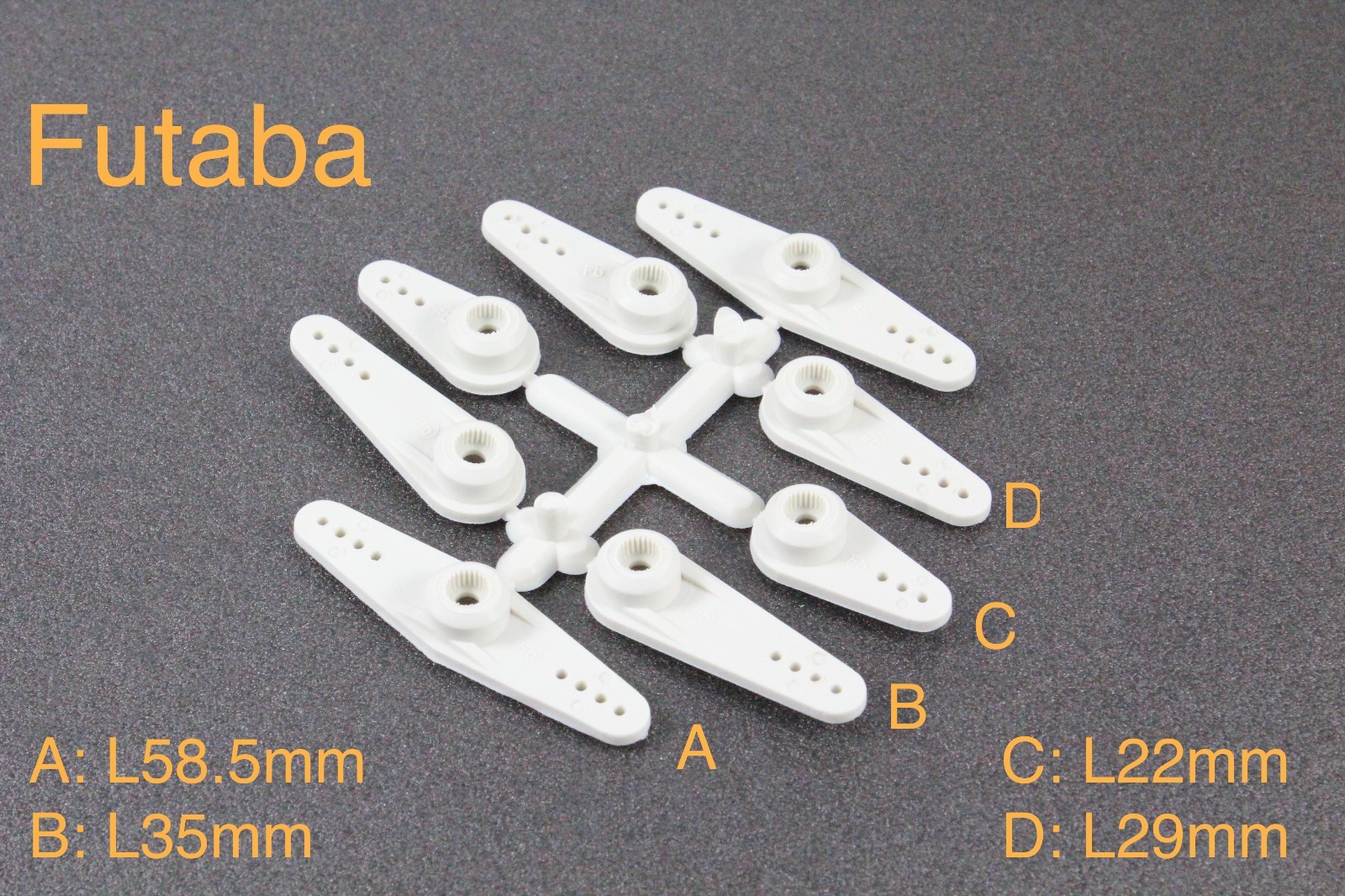 Super Strength Heavy Duty Plastic 25T Servo Arms Horn for Futaba/Savox (US SHIP)