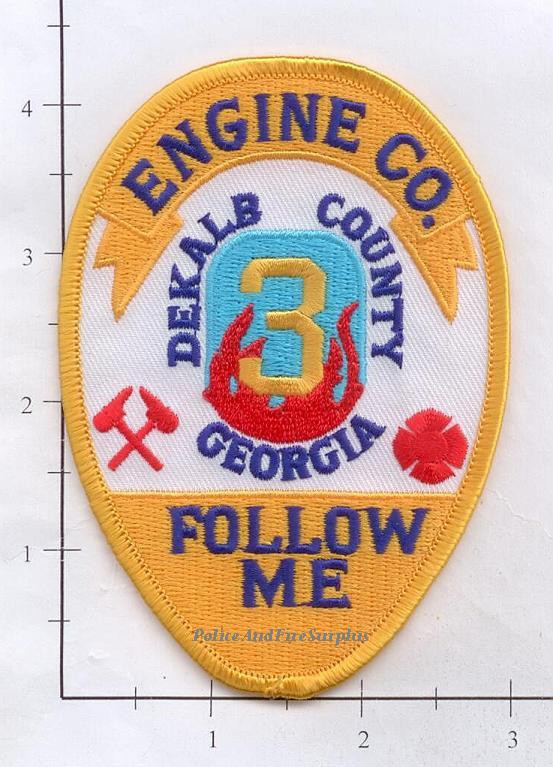 Georgia - Dekalb County Engine 3 GA Fire Dept Patch