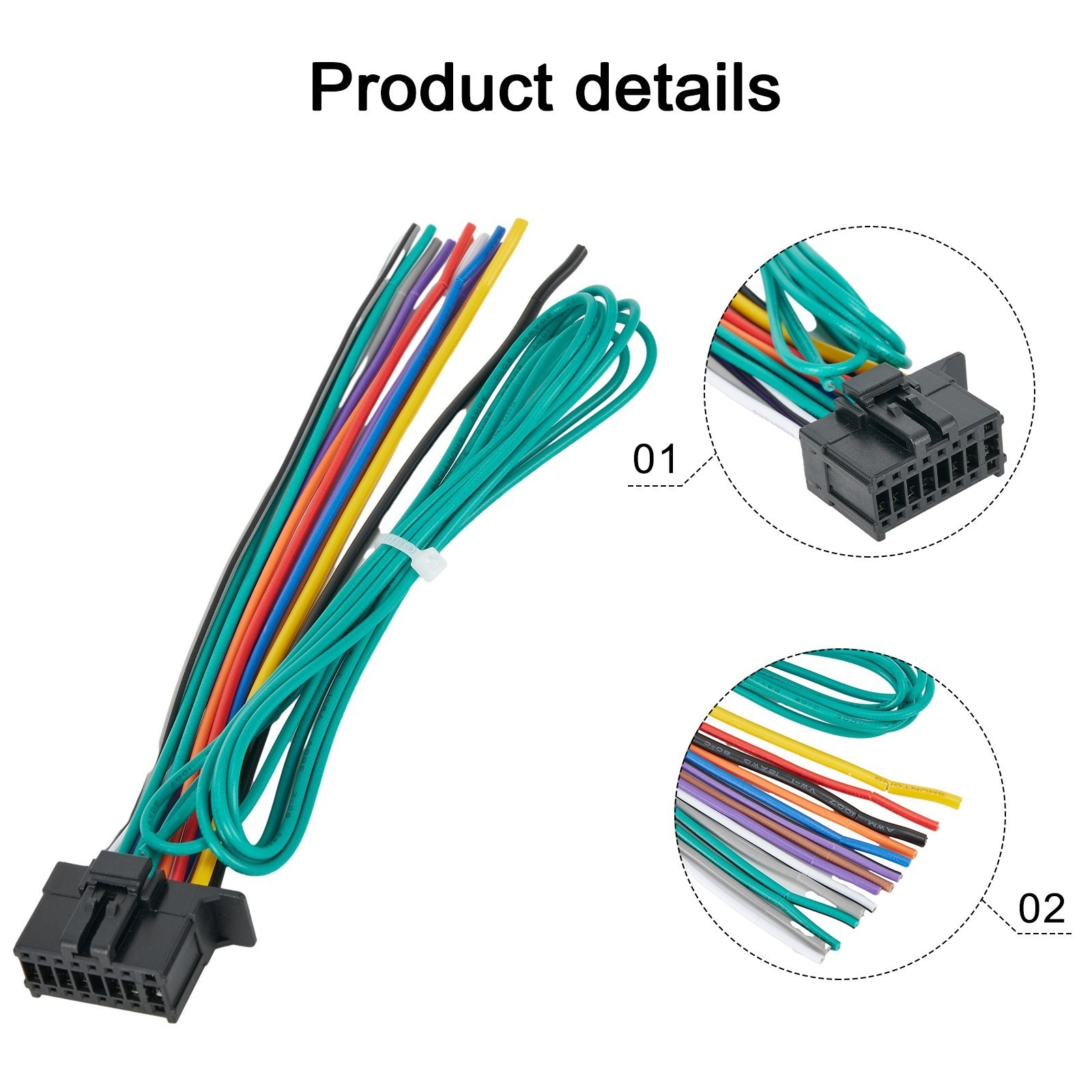 Perfect Fit 16 Pin Car Radio Stereo Wiring Harness for Pioneer DEH Model