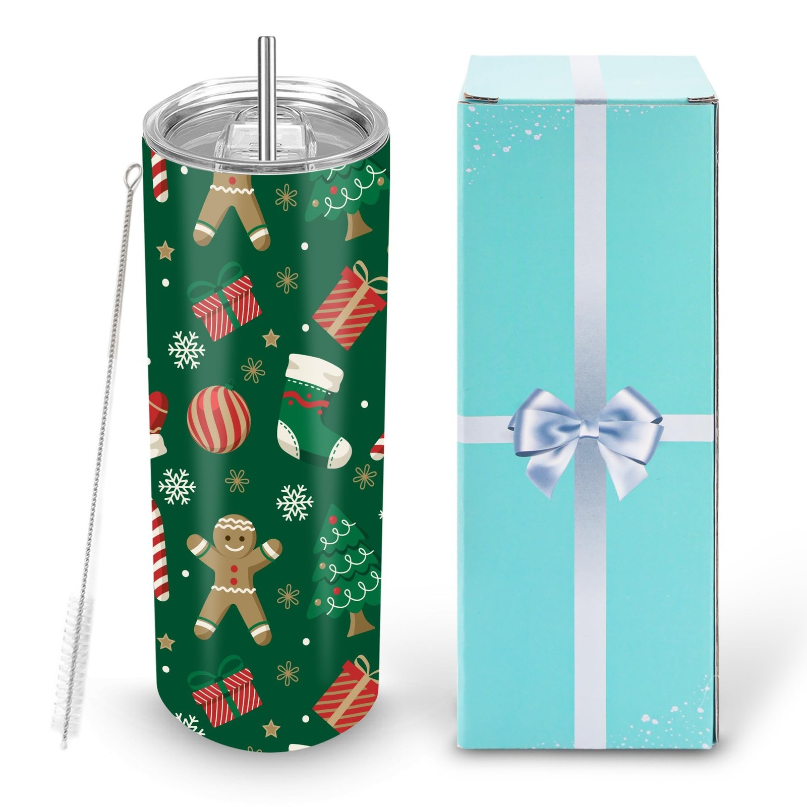 D·S 1 Pack Sublimation Tumblers 20 oz Skinny Straight Flat Bottom Blank Tum