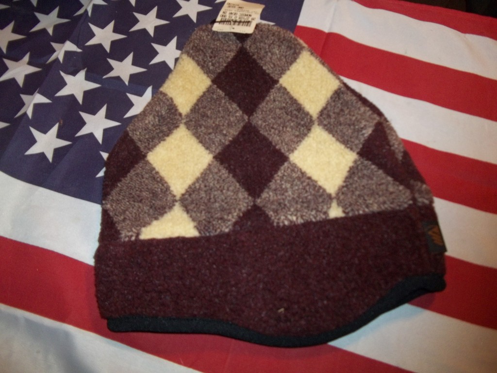 'USA MADE beanie style cap adult berber contoured peak