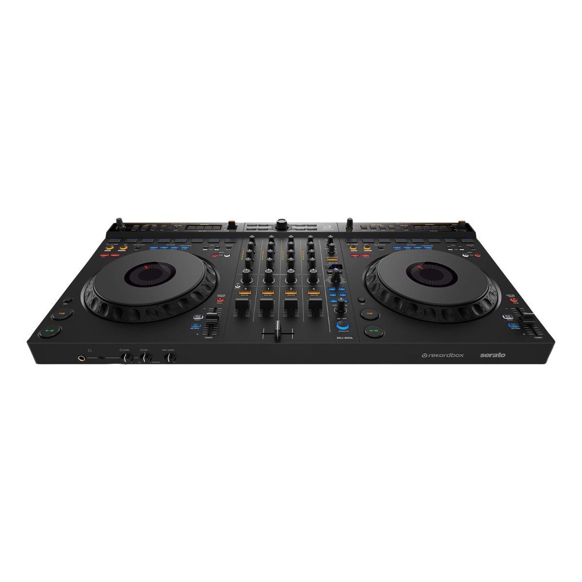 AlphaTheta DDJ-GRV6 4-Channel Stem Rekordbox Serato DJ Controller, Road Case