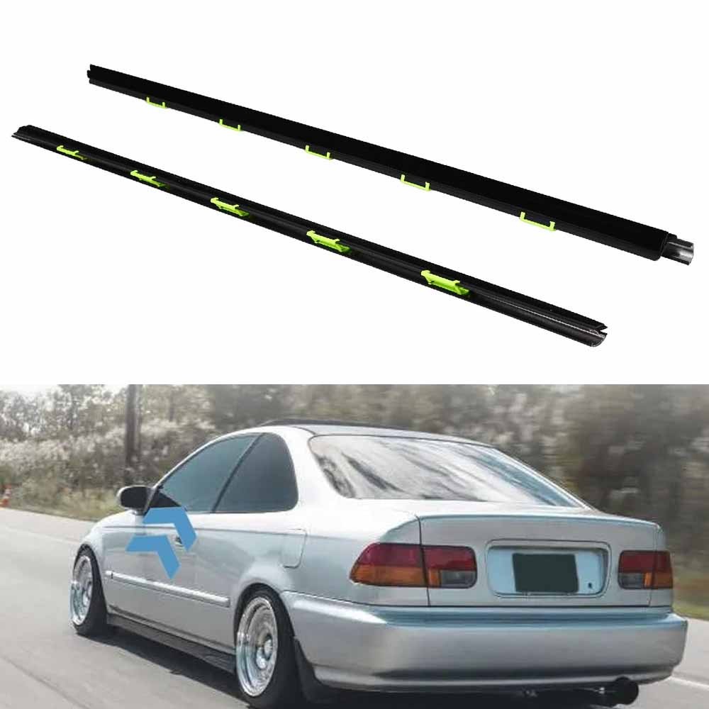 Door Weather Strip Window Belt Seal Molding Trim  For 1996-2000 1999 Honda Civic