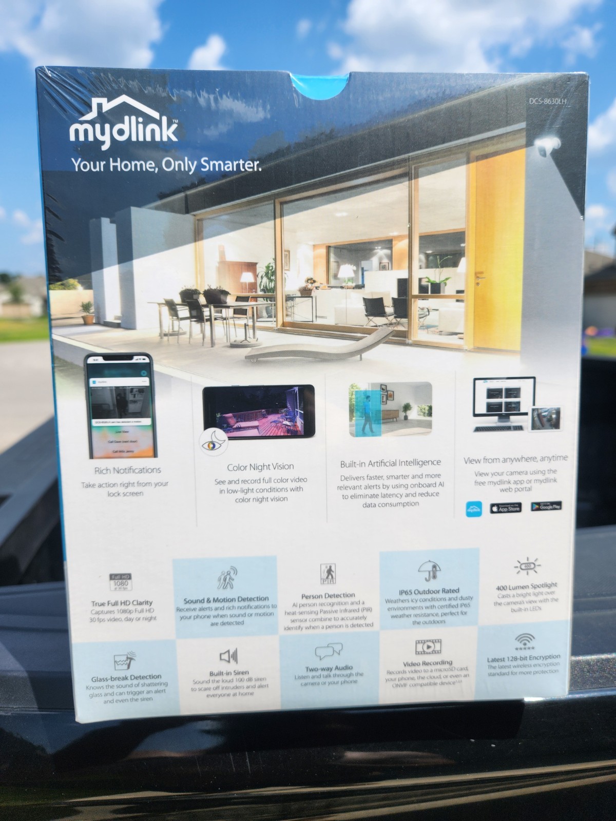 D-Link Pro Series Full HD Outdoor Wi-Fi Spotlight Camera DCS-8630LH