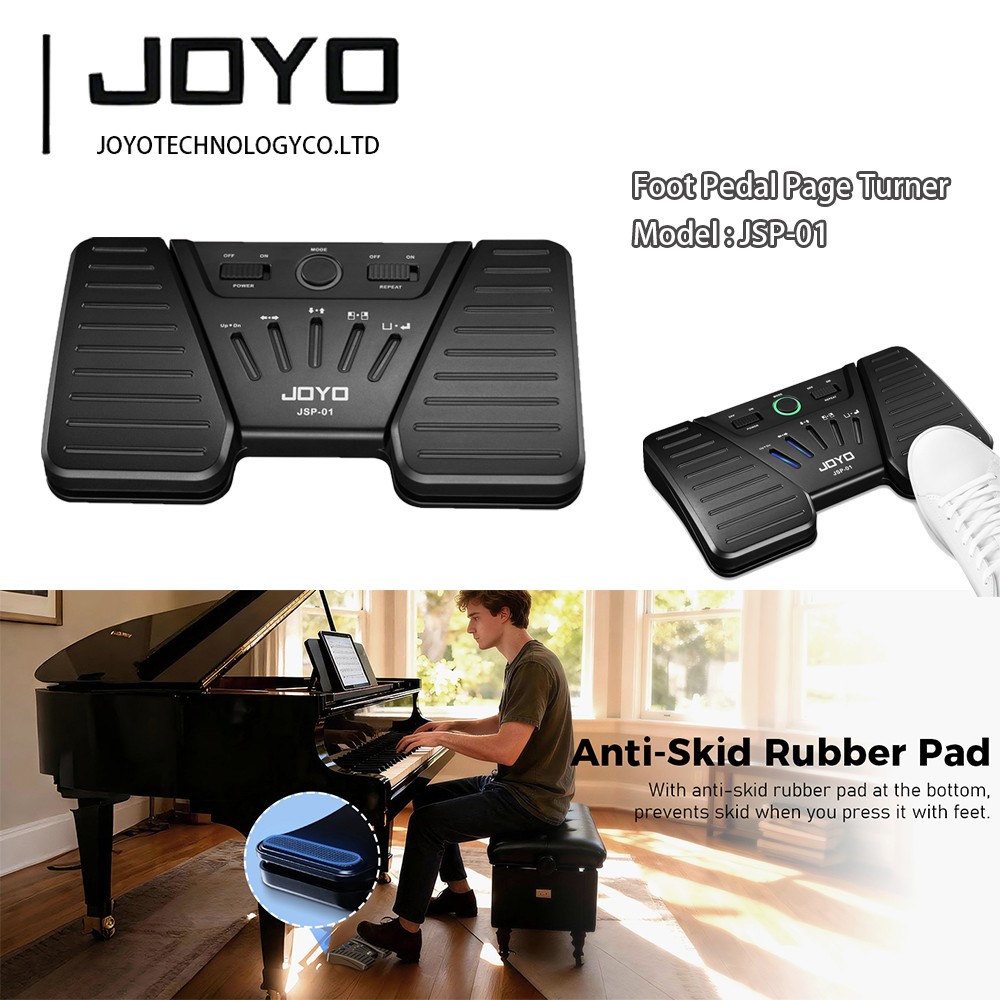 OYO Bluetooth Silent Automatic Page Turner - Foot Pedal Page Turner （OPEND）