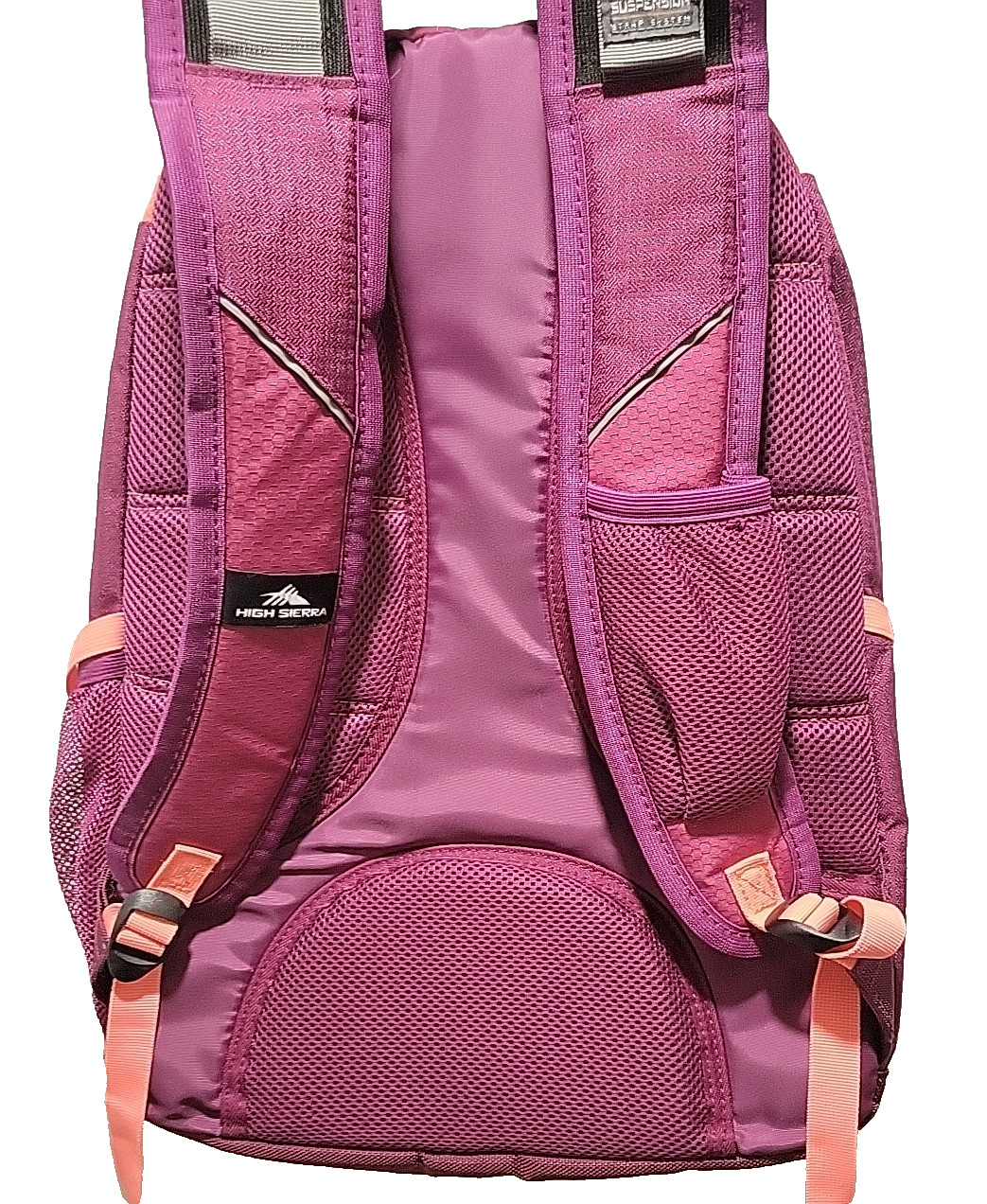 High Sierra Backpack with suspension strap system hot Pink