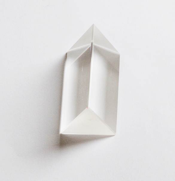 5cm Optical Glass Disperse Refract Prism Physics Teach Light Spectrum Triangle
