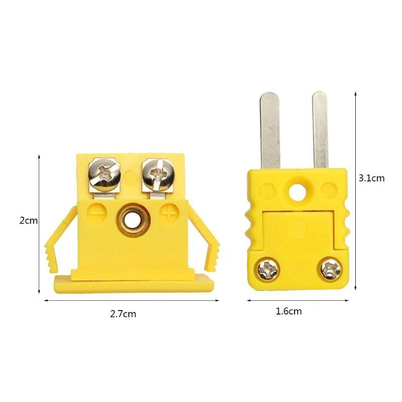 Vacuum Cleaner Plug for Thermocouple Miniature Socket Plug Adaptor