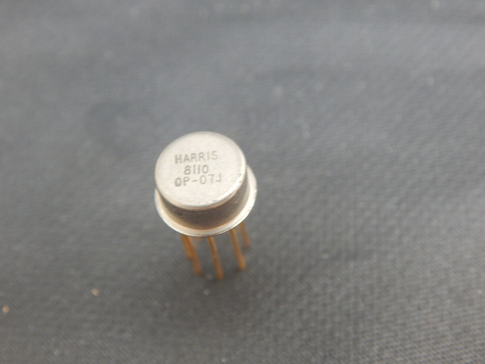 HARRIS OP07J METAL CAN IC GOLD LEADS - USA SELLER FAST SHIPPING