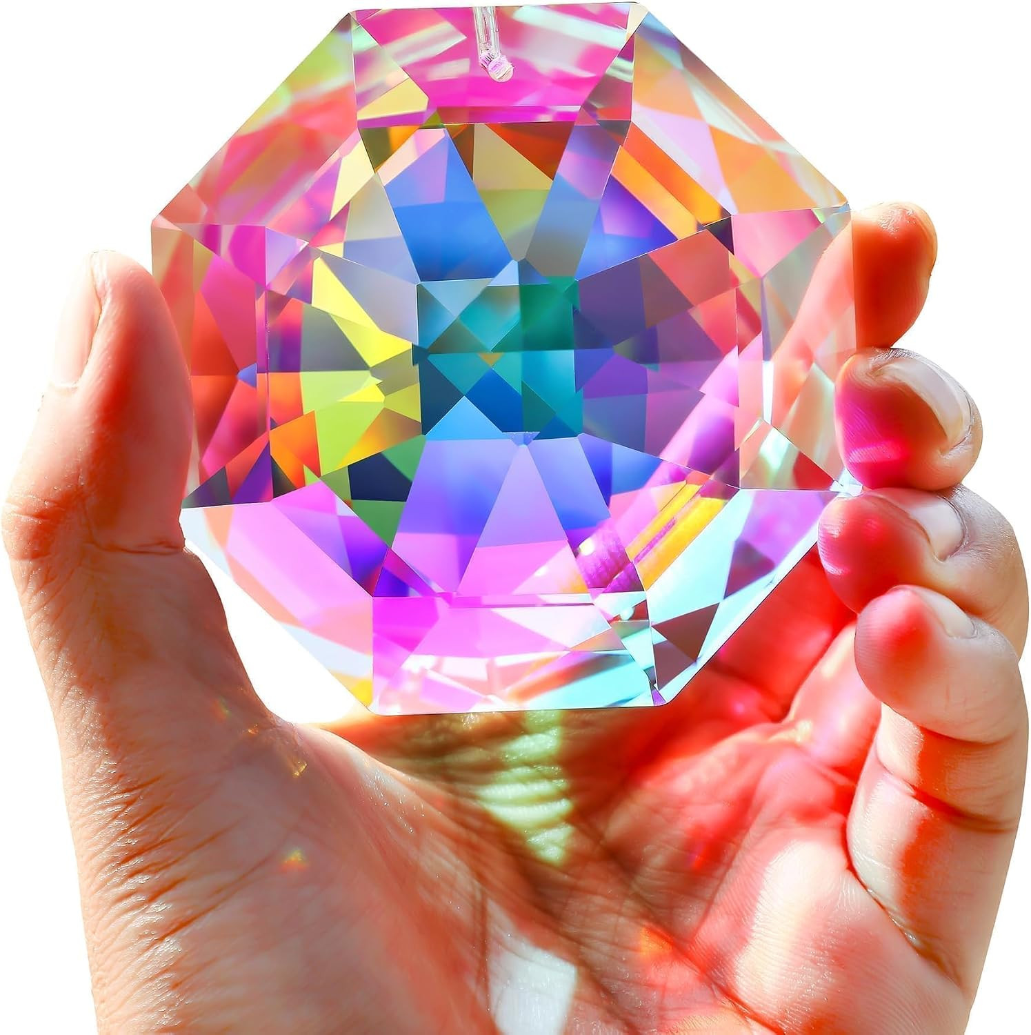 3Inch Rainbow Sun Catcher Crystals for Windows AB Colored Large Prisms | Crystal