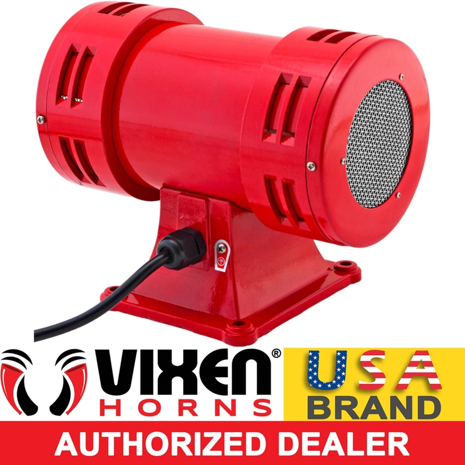 INDUSTRIAL ELECTRIC MOTOR AIR RAID SIREN SCHOOL/FACTORY/ALARM 120V VXS-1050AR