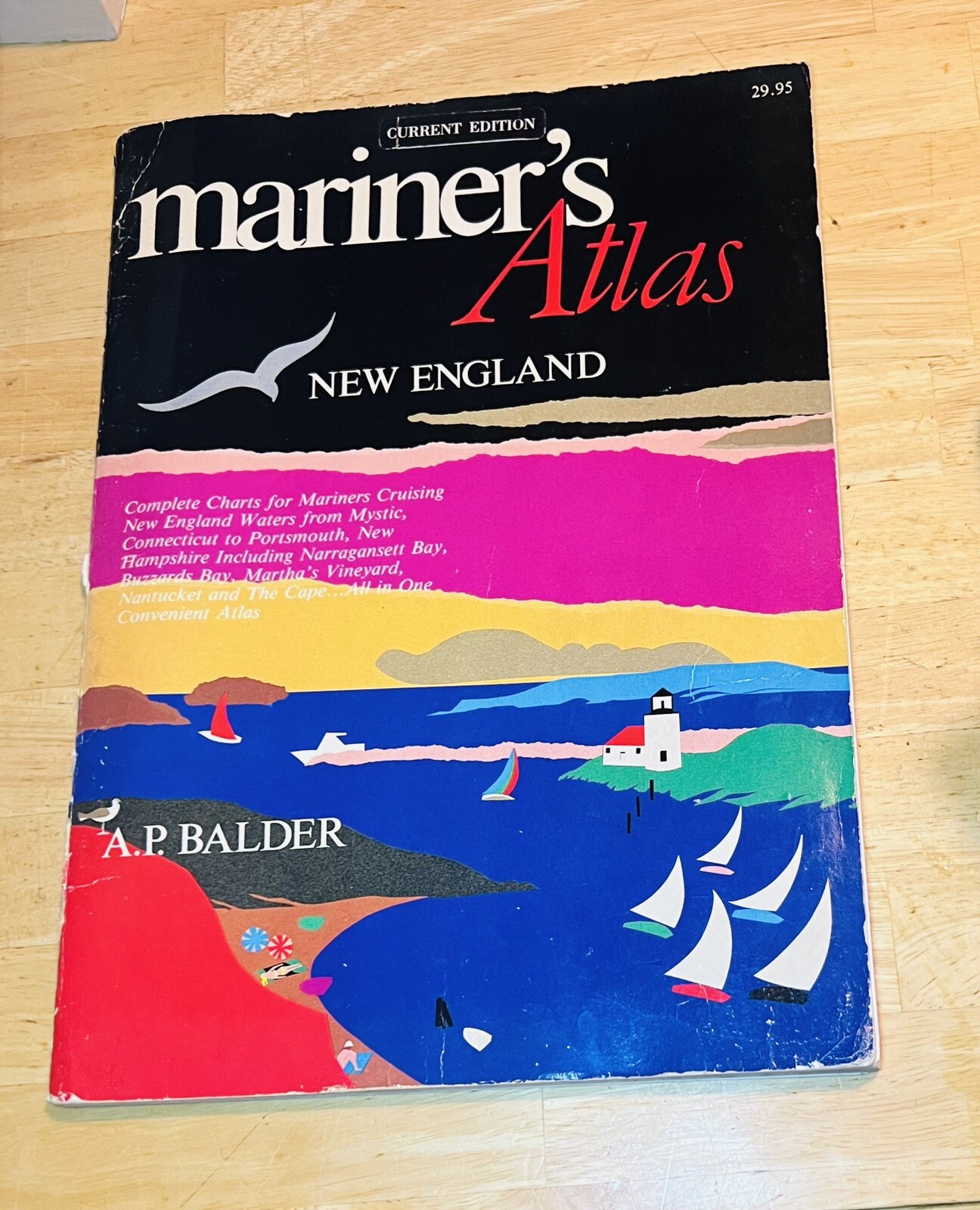 MARINER'S ATLAS: NEW ENGLAND by A.P. Balder, 1985