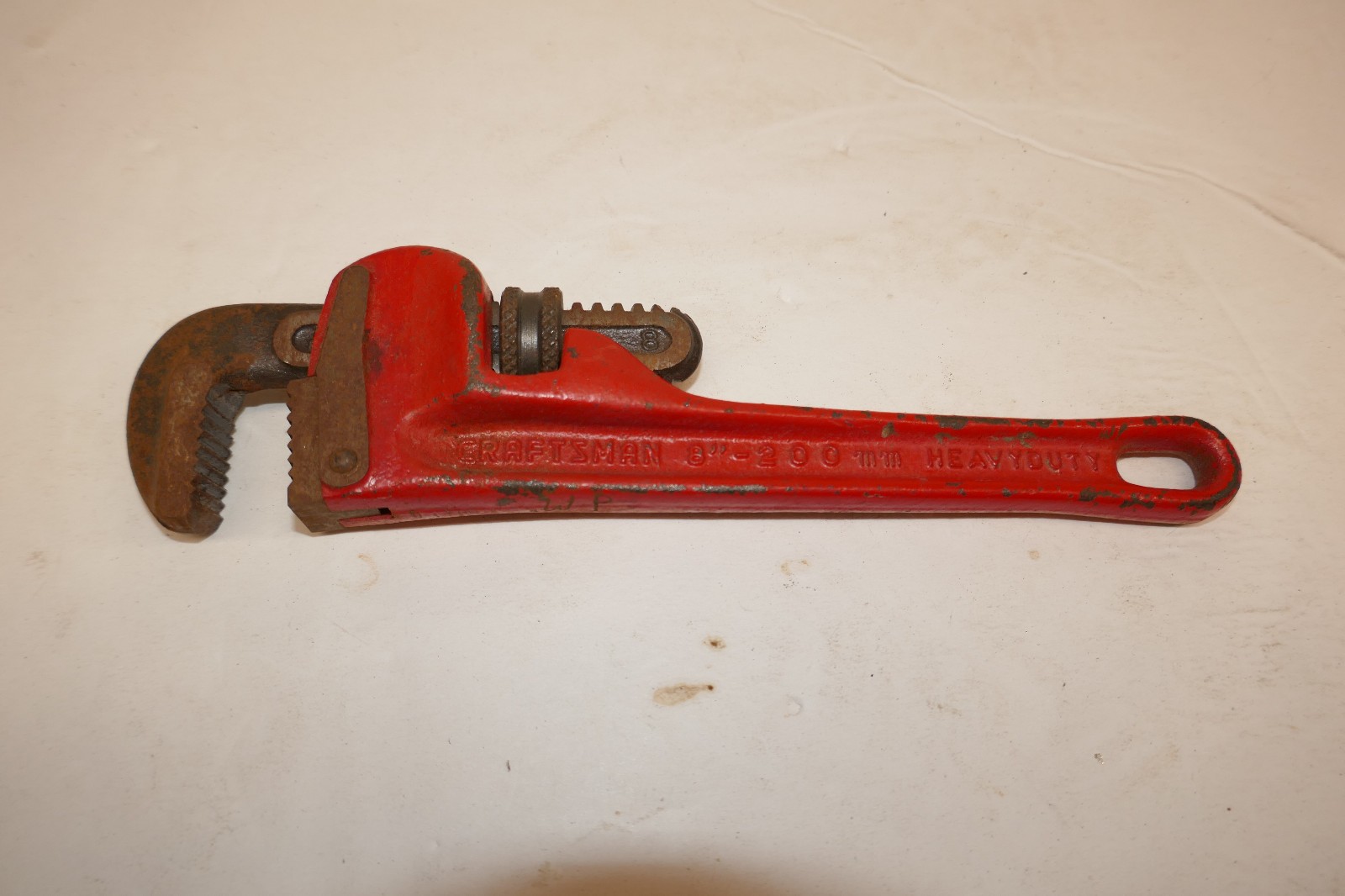 Vintage Craftsman 8 in Extra Strong Forged Steel Pipe Wrench # 55675