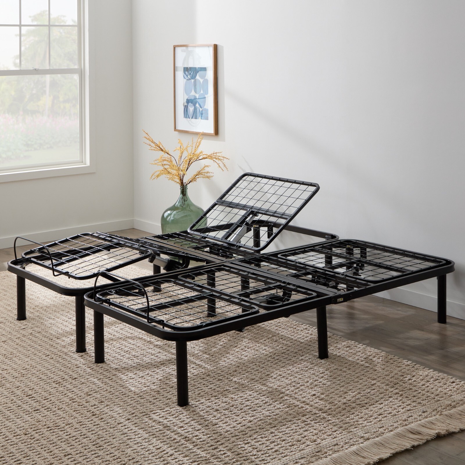 Linenspa Adjustable Base - Bed Frame with Independent Head and Foot Incline