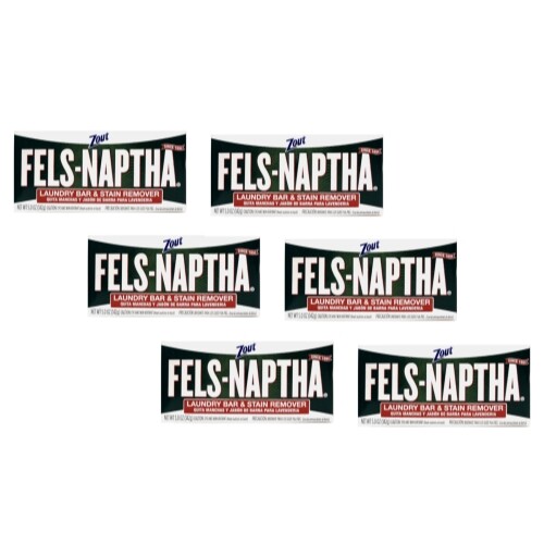 Fels-Naptha Laundry Bar Stain Remover 5 Oz. - Pack of 6