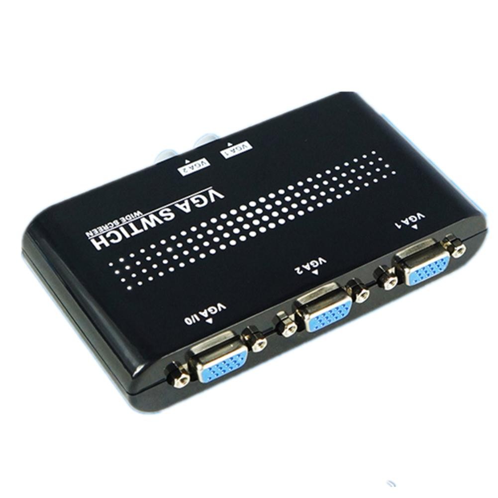 2 Ports VGA SVGA Monitor Sharing Switch Box Case LCD PC 2 IN 1 OUT or 1 IN 2 OUT