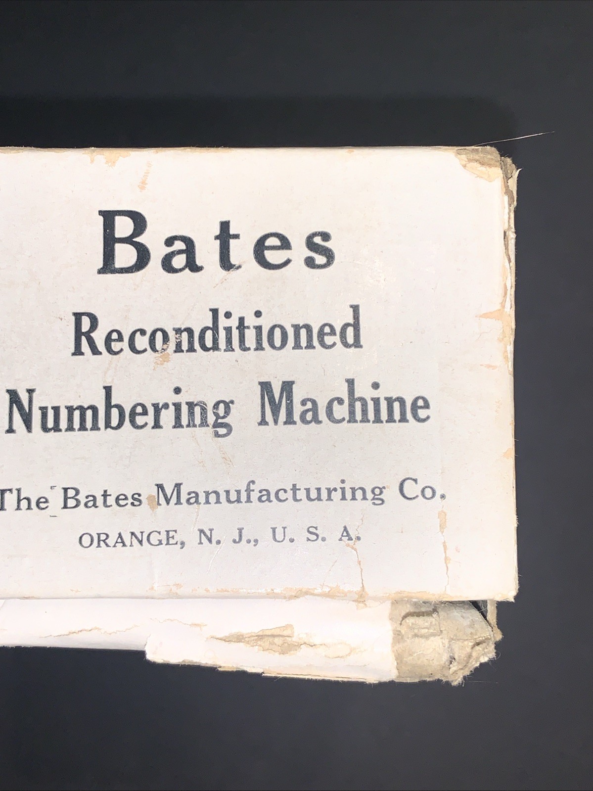 Vtg Bates Numbering Machine Multiple 3 Movement 5 Wheels Style E in Original Box