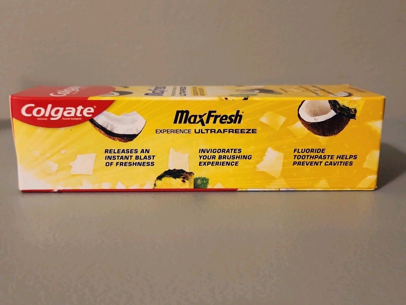 2 Colgate Max Fresh Anticavity Fluoride Toothpaste Mint Pineapple Coconut Crush