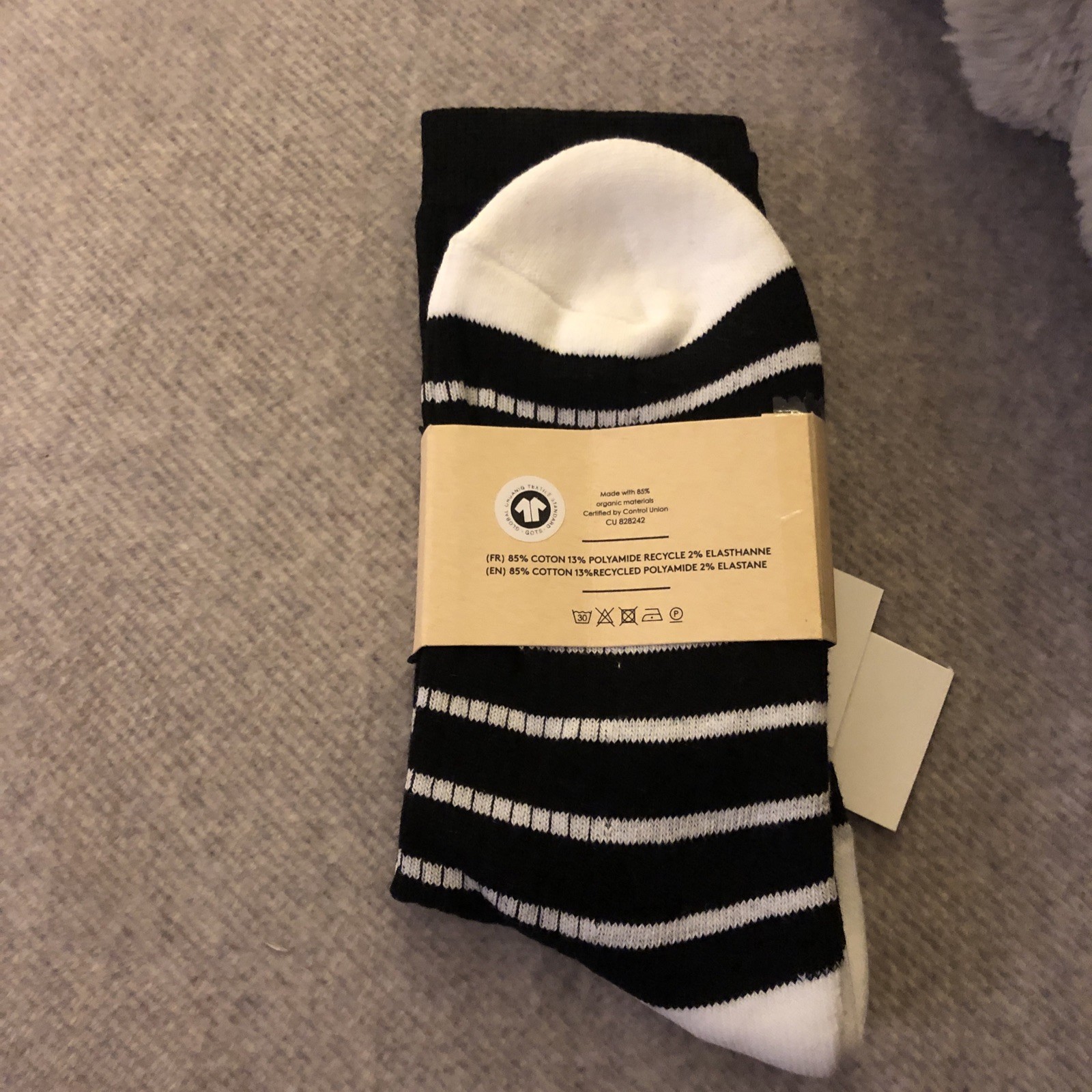 Ami Paris socks Alexandre Mattiussi Embroidered Logo Black White + Heart