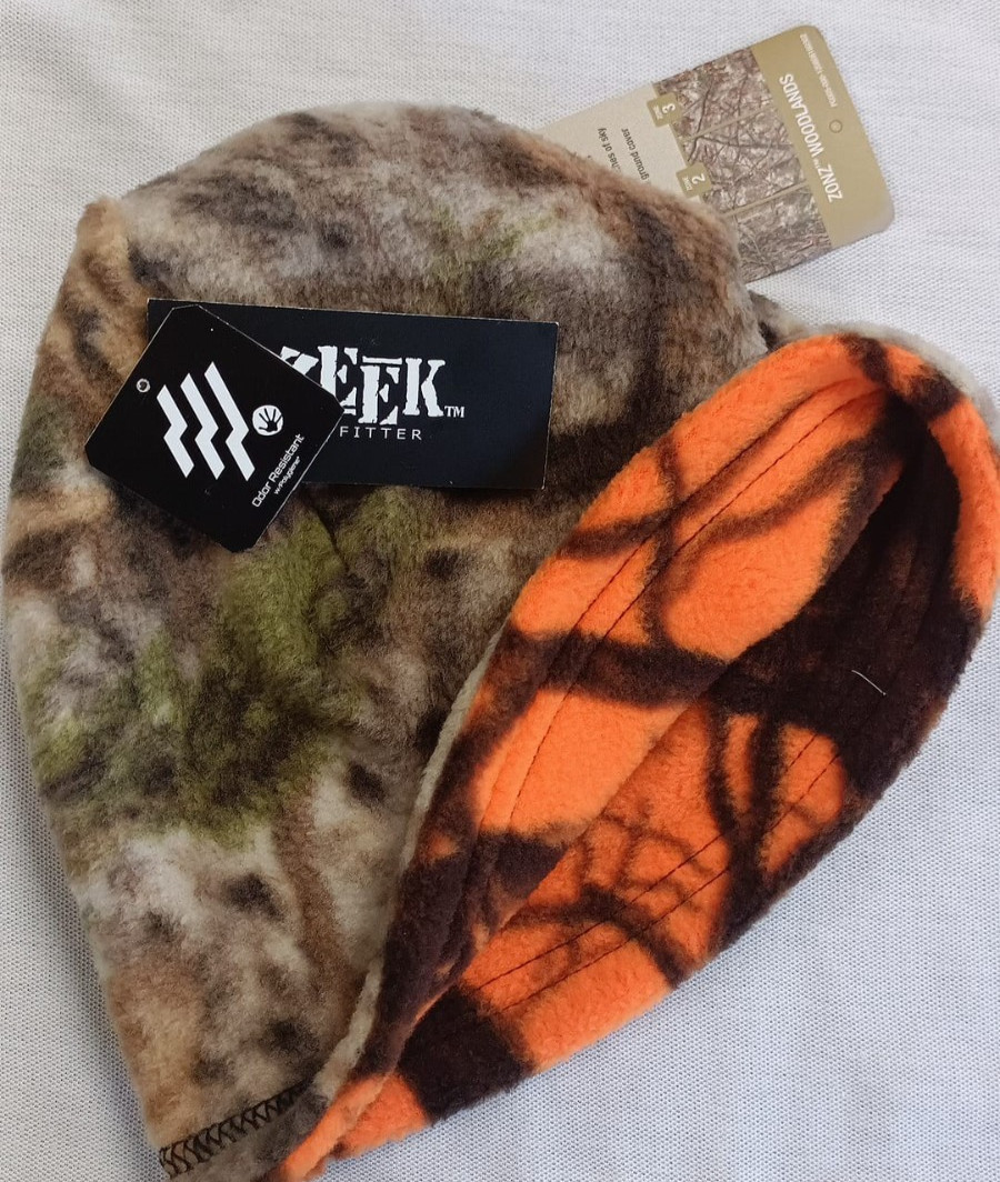 Cabelas ZonZ Woodlands/Blaze Horizon Reversible Beanie Reg 24.99 SALE 7.99
