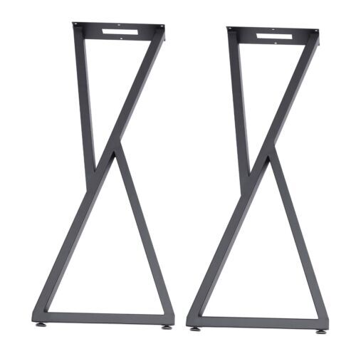 X-Shape 32" Metal Coffee Table Legs Set of 2 Steel Bench Desk DIY Furniture Legs