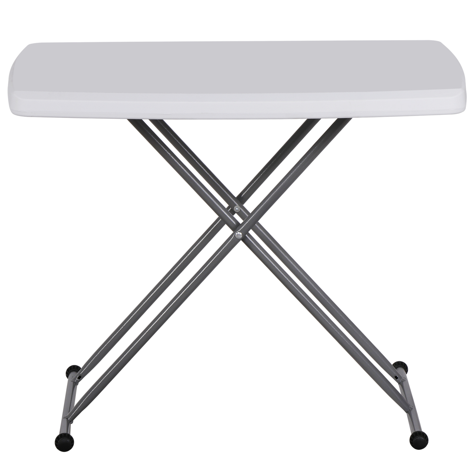 30 Inch Heavy Duty Rectangular Folding Table Dining Utility Table TV Tray White