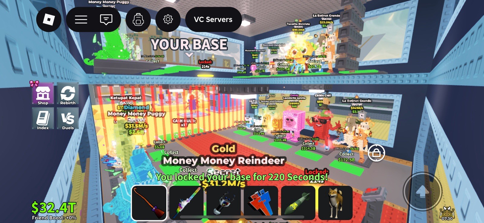 Money Money Puggy Gold Reindeer Diamond Puggy Secret Game Item Asset