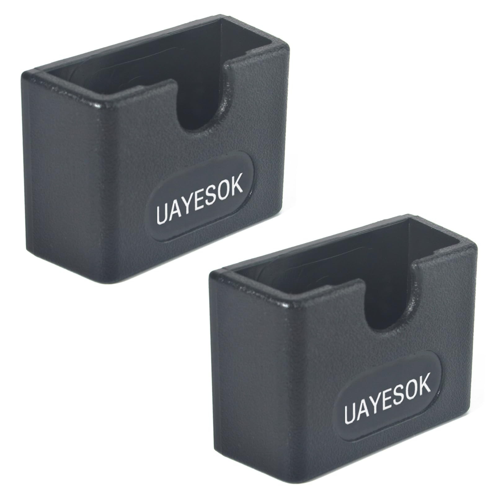 2 Pack Universal Adhesive CB Mic Mount Ham Radio Dashboard Clip Holder