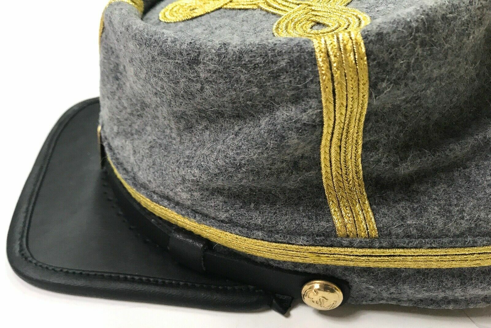 CIVIL WAR CONFEDERATE CSA GENERAL INFANTRY OFFICER KEPI FORAGE HAT-ALL SIZES!!