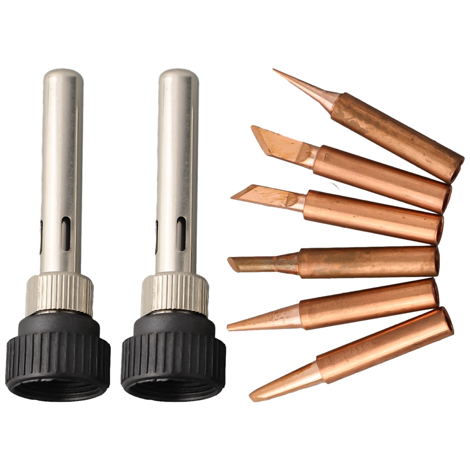 Soldering Tips Kit Suitable For 936 937 938 969 With Handle Adapter Set