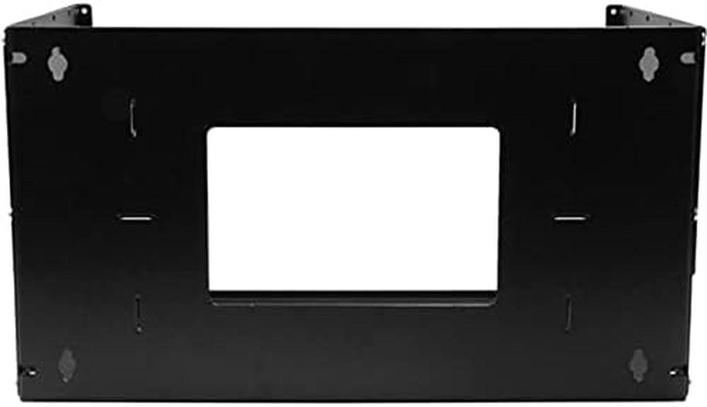4U Wall Mount Network Rack with Shelf - Adjustable Depth, TAA Compliant