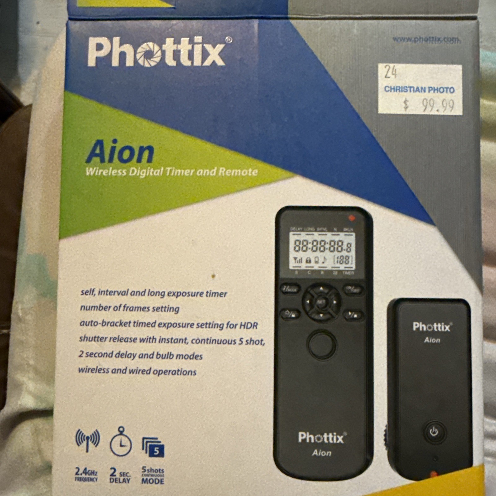 Phottix Aion Wireless Timer Remote & Release for  Nikon Cameras READ Not Tested
