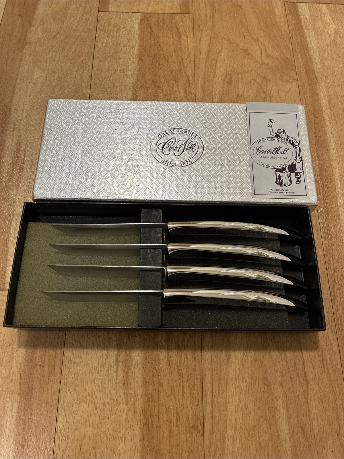 Carvel Hall Vintage Stainless Steel Steak Knives Made In USA