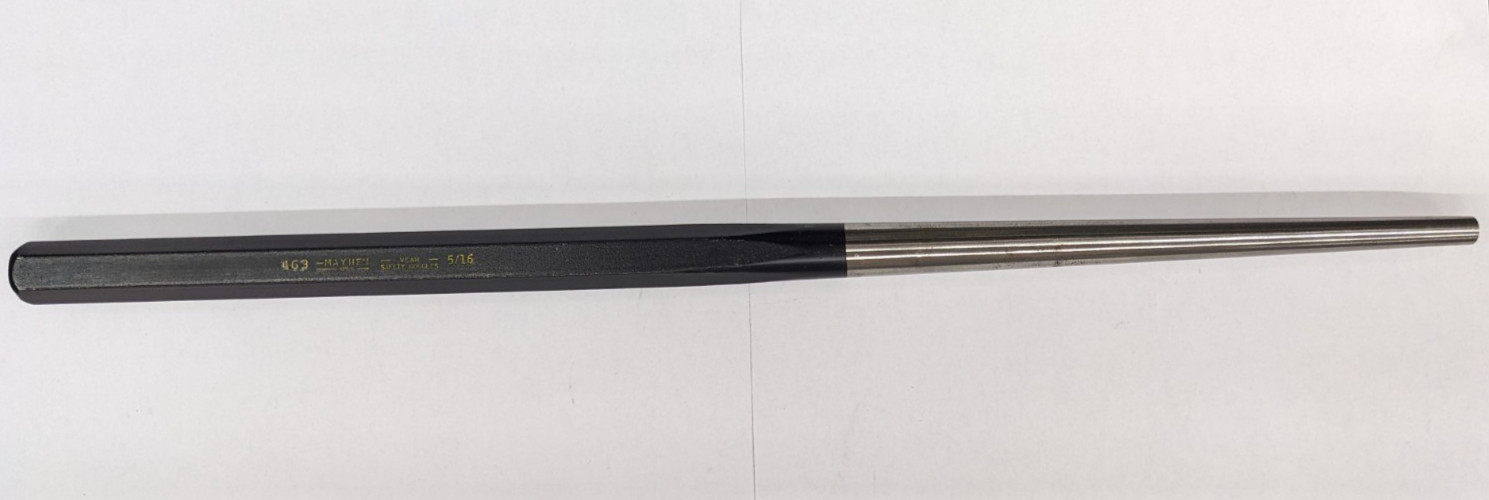 Mayhew 5/16" Line-Up Punch 16" Long 463 22008 USA Warranty