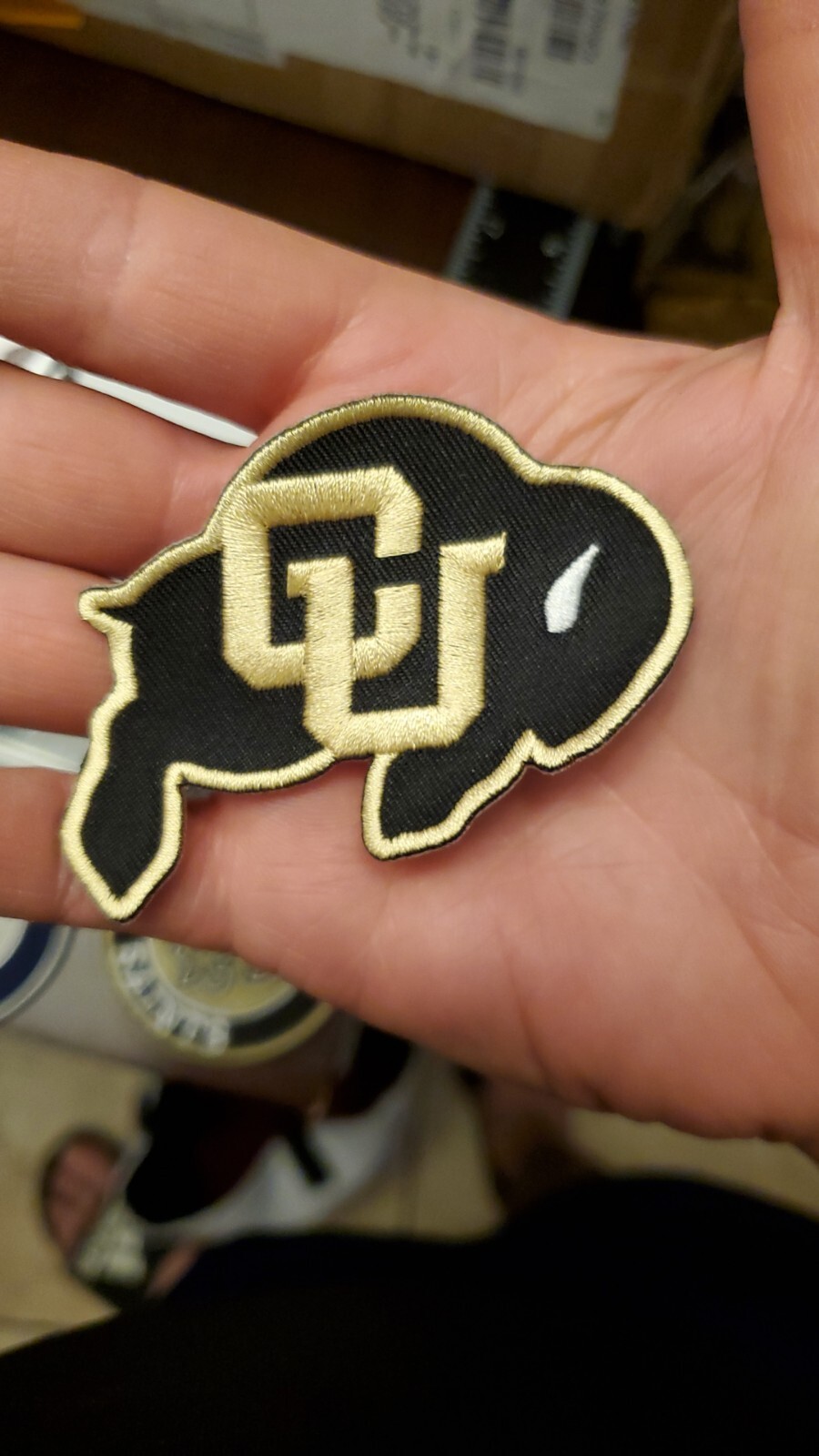 Colorado Buffaloes Patch. Fully Embroidered. Iron On Backing 3"X2"
