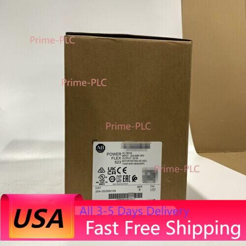 AB 25A-D030N104 PowerFlex 523 15kW (20Hp) AC Drive New Sealed Fast Shipping