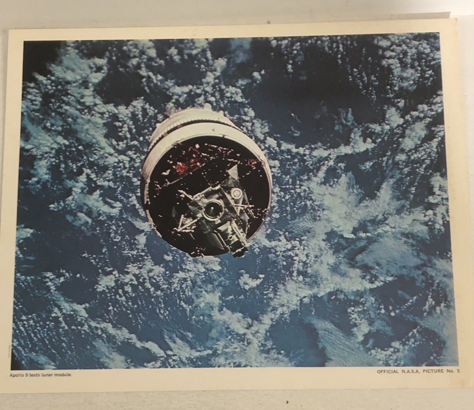 Apollo 9 Tests Lunar Module NASA 8x10 Vintage Publicity Photo