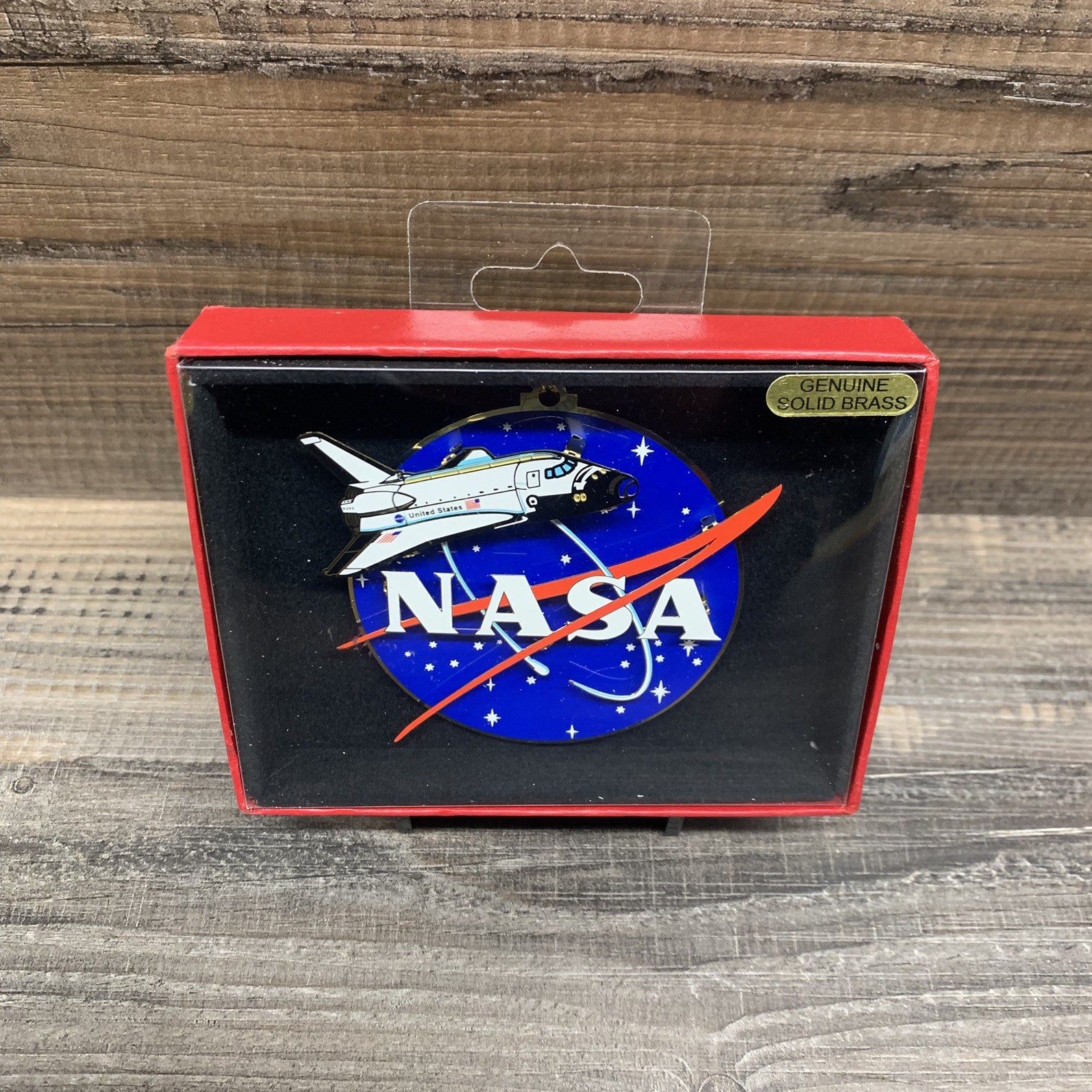 NASA SPACE SHUTTLE SOLID BRASS CHRISTMAS ORNAMENT - Kennedy Space Center
