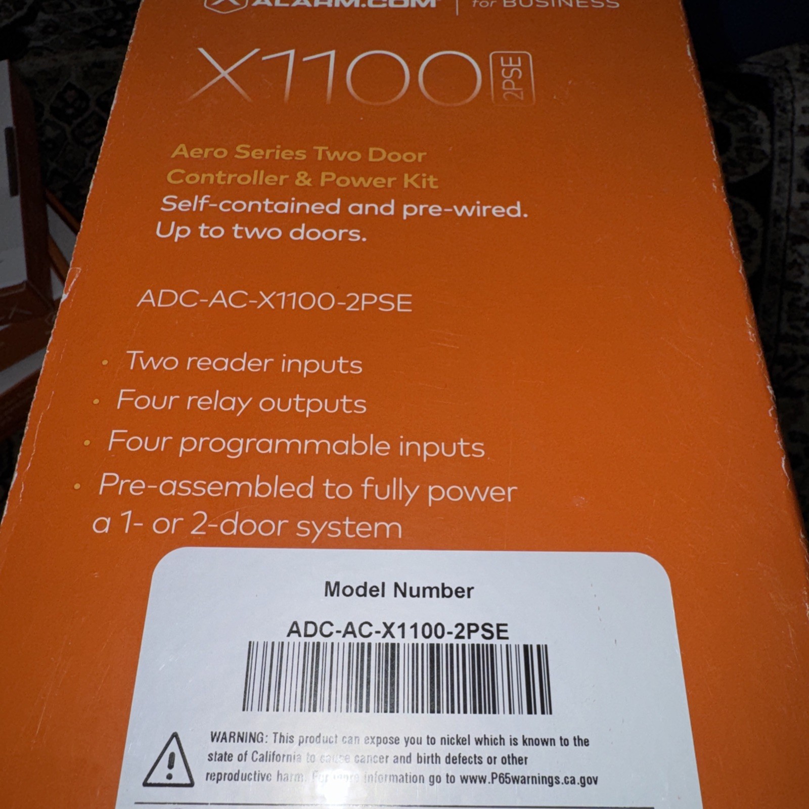Alarm.com ADC-AC-X1100-2PSE HID Aero 2-Door/Reader Controller and Power Kit